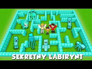 JAK MOJA RODZINA PRZETRWA w DIAMENTOWYM LABIRYNCIE z TAJNYMI MOBAMI w Minecraft TAJEMNICZY LABIRYNT!