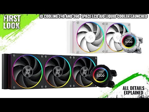 ID-Cooling SL240 And SL360 Space LCD AIO Liquid CPU Cooler Launched - Explained All Spec, Features