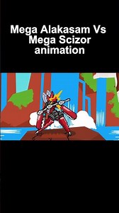 Mega Alakasm Vs Mega Mega Scizor animation