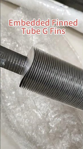 Embedded fin tube g fins for air cooled heat exchanger.#fintube #finnedtube #Embeddedfintube