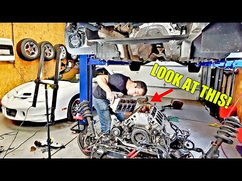 Looking Inside An ABUSED V8 Engine That Idled For 12 Months! 357,000 Mile LS Teardown + Body Removal