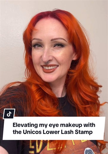 The UNICOS Lower Lash Stamp is my favorite quick and easy way to elevate any eye makeup look. Just stamp and go for a full lash look that will last all night! #makeuphacks #lashes #eyemakeup #makeup