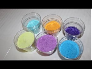 Como pintar azucar de colores.