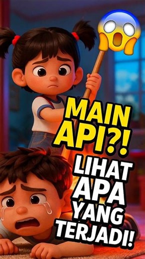 MAIN API?! Lihat Apa yang Terjadi Selanjutnya 🔥😱#shorts #cartoon