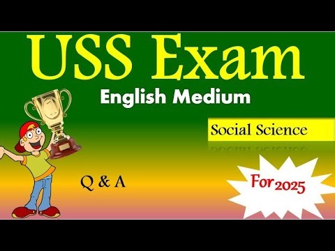 Uss exam social questions in English 2025 uss model question paper 2025 English uss question paper