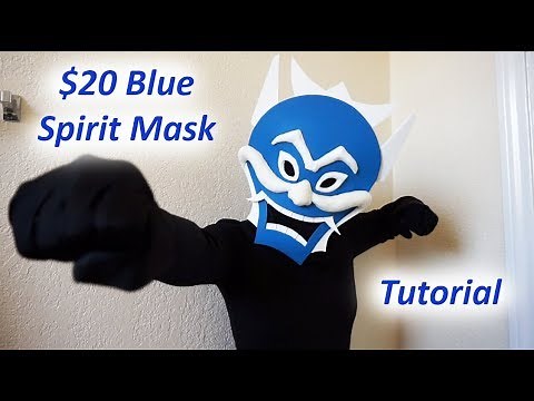 $20 Blue Spirit Mask Tutorial from Avatar: The Last Airbender