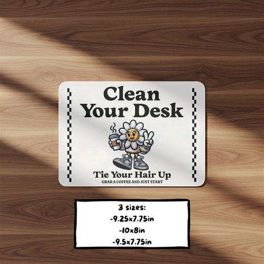 Clean Your Desk Mousepad PNG, Mouse Pad Template, Mousepad Design, Mouse Pad Image, Sublimation Mousepad, Positive Images, Gift From Student - Etsy