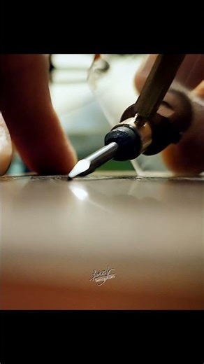 This is how I resharpen a graver, using a self-made tool, 100% by hand, no machines. #benzjr #howto