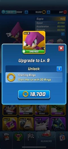 Upgrading Espio To Level 9 #espio #shorts