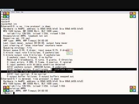 Cisco router show interface commands