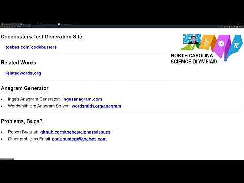 Generating Cryptarithms for Science Olympiad Codebusters