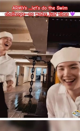 Funny swim challenge 🤣🏊🏻🫠💜 #bts #kpop #comeback #shorts #arirang