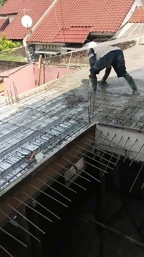 Bondek formwork concrete slab casting process in progress #shorts