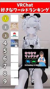【VRChat】 好きなワールドランキング!! #VRChat #VRCあるある #VRC