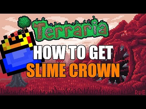 TERRARIA GUIDES - HOW TO CREATE THE SLIME CROWN & HOW TO SUMMON KING SLIME