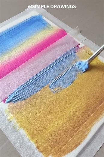 Stop Saying “I Can’t Paint” 🌅 Easy Sunset Beach for Beginners #painting#shorts #acrylicpainting