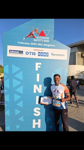 Elevator safety Run 2026 🏃🔥🥇 #bangalore #marathon #running #cult #asics #5k #passion #vlog #youtuber