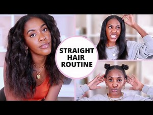 HOW TO MAINTAIN STRAIGHT NATURAL HAIR FOR WEEKS | My Easy Maintenance Routine