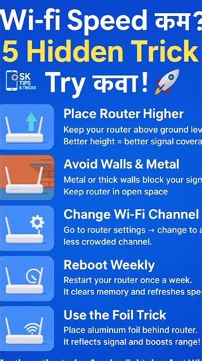 📶 Wi-Fi running slow? 😩 #sktipsandtricks #wifitips #internetspeed #shorts