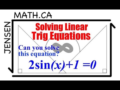 5.4 Solving Linear Trig Equations (full lesson) | MHF4U