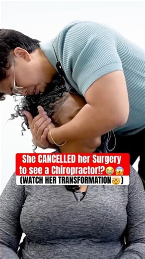 Her kids ‘FORCED HER’ to see a Chiropractor‼️😱 #chiropractic #backpain #neckpain #trending
