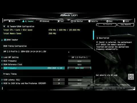QTJ0 on AsRock H310CM-DVS - BIOS walkthrough