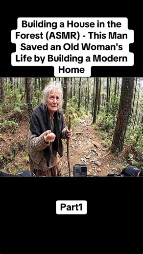 Building a House in the Forest (ASMR) - This Man Saved an Old Woman's Life by Building a Modern Home #bushcraftskills #asmr #stories