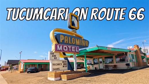 【4K】图克姆卡里位于历史悠久的66号公路上！和我一起开车去新墨西哥州吧！_哔哩哔哩_bilibili