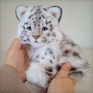 Realistic Leopard Plush Toy - Handmade With Wire Ears and Clay Nose - Etsy