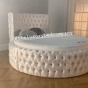 7K views · 188 reactions |  Heritage Bed - white crushed velvet - diamonds  any colour, any fabric and also comes in 3 different sizes  https://www.theluxurybedcompany.com/product/heritage-bed/ | The Luxury Bed Company | Facebook