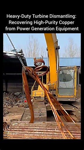 Heavy-Duty Turbine Dismantling: Recovering High-Purity Copper from Power Generation Equipment.