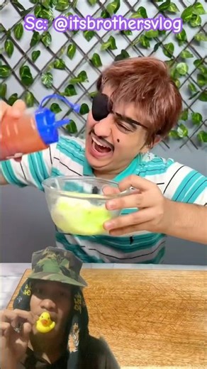 Makan Es Krim Campur Saos⁉️ @itsbrothersvlog #funny #comedy