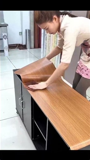 Self-Adhesive Furniture Film Roll ✨ Refresh Old Cabinets & Furniture with Easy DIY Wrapping