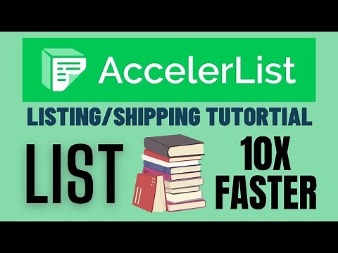 Accelerlist Tutorial: List and Ship 10x Faster on Amazon FBA!