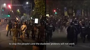 Clashes erupt at protest in Serbia for 3rd day between police, government opponents and supporters