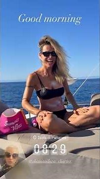 MICHELLE HUNZIKER arriva a Panarea con lo yacht più bella che mai 💖💖💖💖