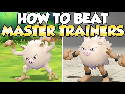 How To Beat Mankey & Primeape Master Trainers Guide! | Pokemon Let's Go