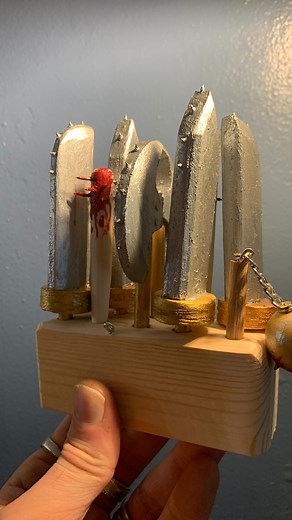 2K views | Flail vs Flail ⚔️Paint and Choose your weapon with the new Pop’em Block’em WoodBot interchangeable weapon design! Set will be up on my website soon!! #puppetfight #swordfight #funnyswordfight #flail #magnets #newdesign #ChooseYourWeapon #MortalKombat #RobotFight #DoubleEdgeSword #Axe #Blockempopemwoodbots #woodworking #cypress #recycledwood #atyourownrisk #playtime #arcade #game #boardgame #fightinggame #sword | Brokedeck Creations | Facebook