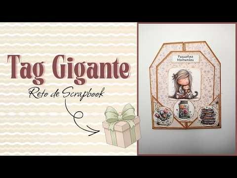 👉 How to make a GIANT Scrapbooking TAG ✂️ | Tutorial + Challenge with a Prize 🎁