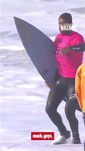 ‪@LucasChumboOficial‬ on that mind blowing wave he packed in heat 1 🤯 TUDOR Nazaré #BigWaveChallenge