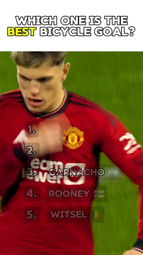 The BICYCLE GOAL with one is The best? #football #soccer