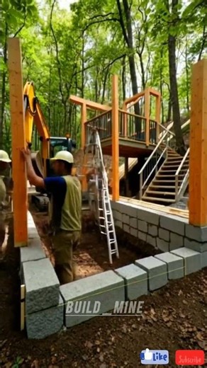 Extreme Forest Transformation: Building a Luxury Cabin from Scratch open home! 🌲🏡