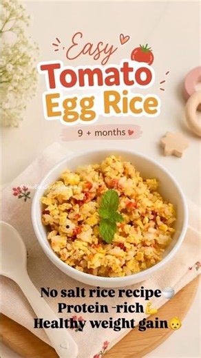 Easy Tomato Egg Rice for Busy Moms 🍅🥚 | Quick Healthy Meal in 10 Minutes | healthy weight gain