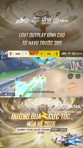 Havu outplay đỉnh cao trước 3Ro - Zingspeed Mobile