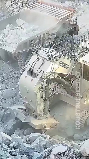 Liebherr R 9350. #Liebherr9350 #HeavyMachinery #MiningEquipment #DumpTruckLoading #Operator | Tool Tech