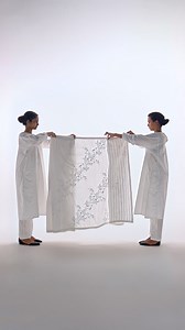 1.6K views | There are over 32 unique stitches in chikankari; some of which impart a shadow, joinery, lattice or pinhole. Seen here, the Mahim sari is one of three limited edition numbered designs wherein the angels seemingly ascend floral vines. Available at our New Delhi and Mumbai flagship stores. Raw Mango - Chikankari2024 Limited Edition | Raw Mango | Facebook