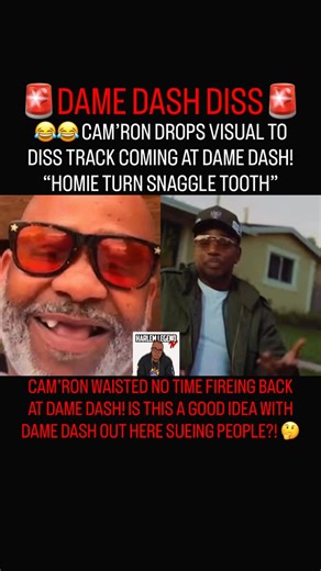 HARLEMLEGENDTV on Instagram: "FOLLOW FOR MORE DOPE CONTENT! Cam’ron drops a visual to unreleased single with a line throwing shots at Dame Dash! Should Cam’ron be very carful the way Dame Dash is out here moving?! #camron #damedash #disstrack #hiphop #viral"