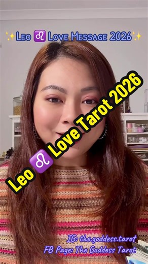 Leo 2026: Love Message and Tarot Insights