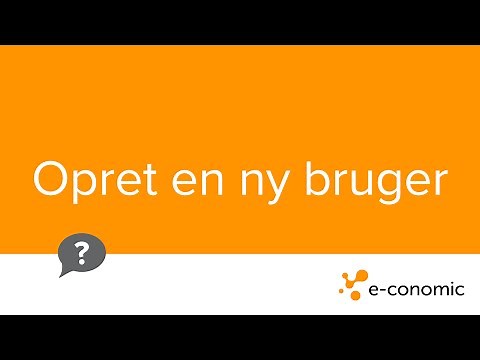 Opret en ny bruger