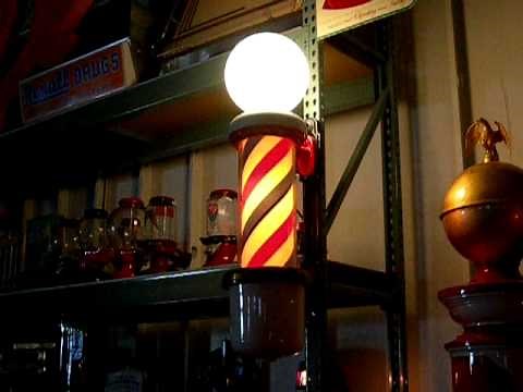 Koken Barber Pole Revolving Wall Model 119